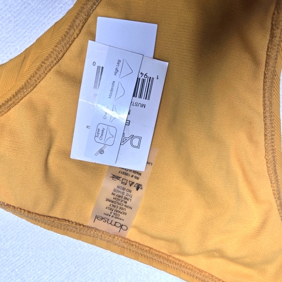 Damsel  Mustard Rib High Leg Bikini Bottom - Picture 12 of 12